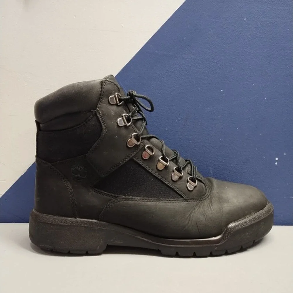 Timberland Field Hiking Boots Mens US Size 10‎ Black Waterproof Workwear Lace Up